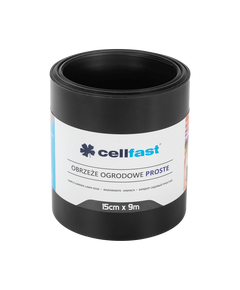 Бордюр газонный прямой черный 15 см x 9 м CELLFAST 30-232H, фото  | SNABZHENIE.com.ua