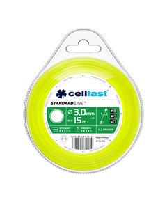 Леска для триммера CELLFAST 3,0 мм x 15 м круглая, фото  | SNABZHENIE.com.ua