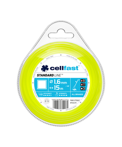 Леска квадратная для триммера 1,6 мм, 15 м CELLFAST, фото  | SNABZHENIE.com.ua