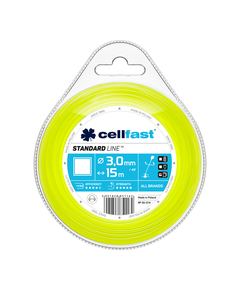 Леска квадратная для триммера CELLFAST 3,0 мм x 15 м, фото  | SNABZHENIE.com.ua
