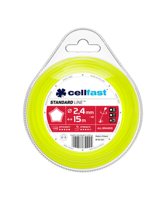 Леска для триммера 2,4 мм x 15 м CELLFAST 35-021 звездочка, фото  | SNABZHENIE.com.ua