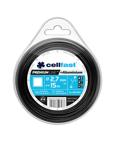Леска PREMIUM для тримера 2,7 мм x 15 м CELLFAST, фото  | SNABZHENIE.com.ua