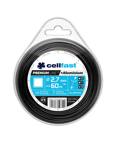 Ліска для триммера CELLFAST PREMIUM квадратна 2,7 мм x 60 м (35-048), фото  | SNABZHENIE.com.ua
