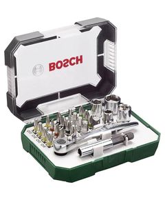 Набір бит з трещіткою та кутовою викруткою BOSCH, 27 шт, фото  | SNABZHENIE.com.ua