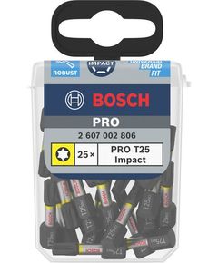 Бита T25 x 25 мм Impact Control TicTac, 25 шт, BOSCH 2607002806, фото  | SNABZHENIE.com.ua
