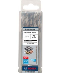 Сверла по металлу HSS-G 7.6 мм, 10 шт. BOSCH, фото  | SNABZHENIE.com.ua