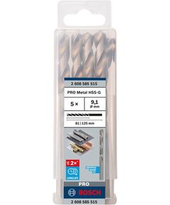 Сверла по металлу HSS-G 9.1 мм, 5 шт. BOSCH, фото  | SNABZHENIE.com.ua