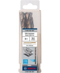 Сверла по металу 5 шт HSS-CO 9.5 мм BOSCH, фото  | SNABZHENIE.com.ua