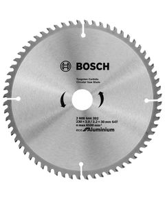 Пильный диск Bosch 230x30 мм, 64 зуба для алюминия ECO, фото  | SNABZHENIE.com.ua