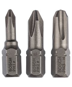 Набір насадок Pozidriv 3 шт. PZ1, PZ2, PZ3 25 мм BOSCH 2609255967, фото  | SNABZHENIE.com.ua