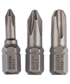 Набір насадок Pozidriv 3 шт. PZ1, PZ2, PZ3 25 мм BOSCH 2609255967, фото  | SNABZHENIE.com.ua