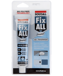 Клей-герметик FIX ALL Crystal 80 мл, фото  | SNABZHENIE.com.ua