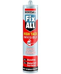 Клей-герметик FIX ALL HT INVISIBLE, 290 мл - універсальний засіб, фото  | SNABZHENIE.com.ua