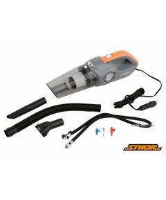 Порохотяг автомобільний STHOR: 12В, 80Вт, фільтр HEPA, з компресором 120Вт, 1МПа, 20л/хв + сумка, фото  | SNABZHENIE.com.ua