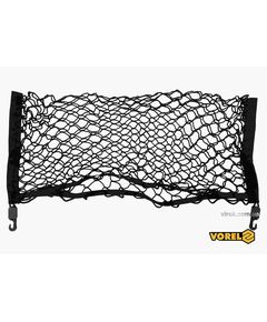 Сітка-органайзер до багажника авто VOREL з 2 гаками, поліпропілен, 70 х 30 см, фото  | SNABZHENIE.com.ua