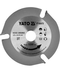 Диск пильный YATO 125 мм, 3 зубца, до 12200 об/мин, фото  | SNABZHENIE.com.ua