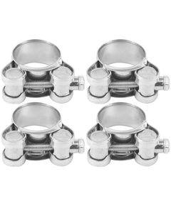 Хомут сталевий з гвинтовим затискачем GBS W1 VOREL: Ø= 19-21/18 мм, оцинкований, 4 шт., фото  | SNABZHENIE.com.ua