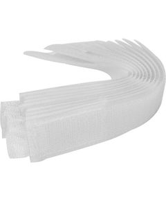 Хомут-липучка для кабеля VOREL: 25 x 150 мм, серый, нейлон + полиэстер + полиуретан, 10 шт, фото  | SNABZHENIE.com.ua