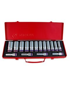 Набор головок 1/2&quot; 16 ед. 12-ти гранные, длинные (10-32mm), фото  | SNABZHENIE.com.ua