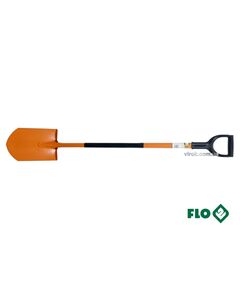 Лопата штыковая FLO острая: металлическая основа HRC 45, пластиковая ручка [140], фото  | SNABZHENIE.com.ua