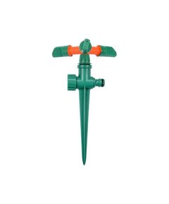 Зрошувач обертовий 3-сторонній FLO на кілку, до шлангу 1/2, ABS-пластик, фото  | SNABZHENIE.com.ua