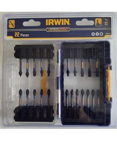 Набор бит IMPACT PRO 22шт, 1/4&quot; 57мм  PH1x2/PH2x4/PH3x1/Pz1x2/Pz2x5/Pz3x1/T20x4/T30x3, IRWIN, фото  | SNABZHENIE.com.ua