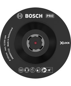 Опорная тарелка Bosch X-Lock 125 мм на липучке, фото  | SNABZHENIE.com.ua