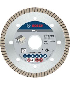 Алмазный диск BOSCH 115 мм для керамики Extra-Clean Turbo, фото  | SNABZHENIE.com.ua