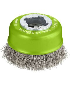 Щетка чашечная Bosch X-Lock 75 мм витая Inox 0,3 мм для шлифовки, фото  | SNABZHENIE.com.ua