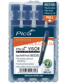 Сменные грифели PICA VISOR 991/41 для маркера Longlife, синие, фото  | SNABZHENIE.com.ua