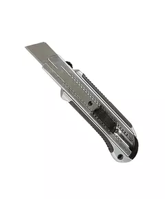 Нож 25 мм выдвижное лезвие, усиленная метал. направляющая, метал. обрезин. ручка MATRIX (789599M), фото  | SNABZHENIE.com.ua