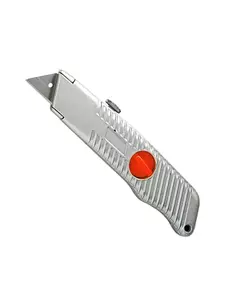 Нож 18 мм выдвижное трапециевидное лезвие, металлический корпус MATRIX (789649M), фото  | SNABZHENIE.com.ua