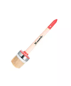 Кисть круглая Профи №4 (25 мм), натуральная щетина, деревянная ручка MATRIX (820429M), фото  | SNABZHENIE.com.ua