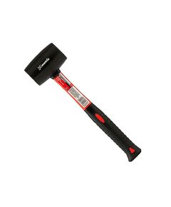 Киянка резиновая 450 г с фибергласовой ручкой MATRIX черная, фото  | SNABZHENIE.com.ua
