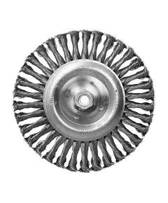 Щетка дисковая S&R, стальная плетенная проволока 200, фото  | SNABZHENIE.com.ua
