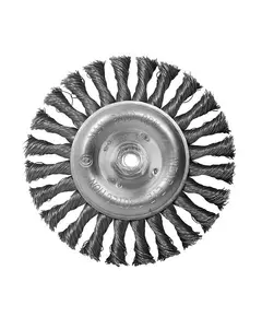 Щетка дисковая S&R, стальная плетенная проволока 150, ворс 0,5 мм, фото  | SNABZHENIE.com.ua