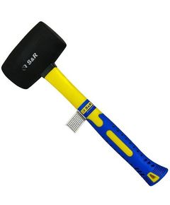 Резиновый молоток S&R, 45 мм, 230 г, черный, фото  | SNABZHENIE.com.ua