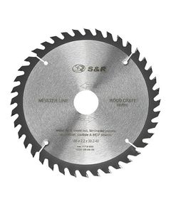 Диск пильный S&R Meister Wood Craft 185 мм для дерева, фото  | SNABZHENIE.com.ua