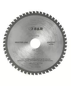 Диск пильный S&R Meister UniCut 190x30x2,4 мм, фото  | SNABZHENIE.com.ua