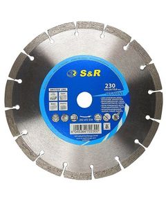 Алмазный сегментный диск S&R Meister 230 мм, 22,2 мм для резки, фото  | SNABZHENIE.com.ua