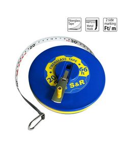 Рулетка S&R стеклопластиковая 20 м х 13 мм, фото  | SNABZHENIE.com.ua