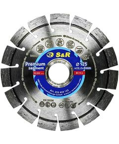 Диск алмазний сегментний S&R Premium 125 мм для різання, фото  | SNABZHENIE.com.ua