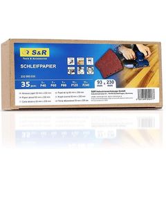 Набір шліфувальних листів S&R 93x230 мм, 35 шт., фото  | SNABZHENIE.com.ua