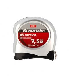 Рулетка магнитная 7,5 м х 25 мм Matrix 31012M, фото  | SNABZHENIE.com.ua