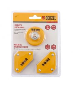 Набор магнитных фиксаторов и клемм Denzel 97557D, 2 шт., фото  | SNABZHENIE.com.ua