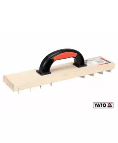 Терка для снятия штукатурки деревянная YATO: 405 х 84 мм, пластиковая ручка, фото  | SNABZHENIE.com.ua