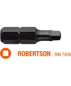 Насадка викруткова USH Industry : Robertson R1 x 25 мм, Уп. 5 шт., фото  | SNABZHENIE.com.ua