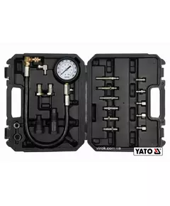 Компрессометр для дизельных двигателей YATO 7 МПа, со снаряжением, 19 шт + кейс, фото  | SNABZHENIE.com.ua