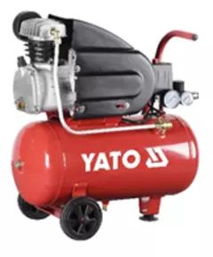 Компресор мережевий YATO 230 В, 1,5 кВт, тиск 8 Bar, під. Повітря - 150 л/хв, ресивер-24 л, фото  | SNABZHENIE.com.ua