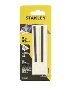 Набір ножів для рубанка STANLEY (тип TCT) Ø=5,5x82x1,1мм, 2шт., фото  | SNABZHENIE.com.ua